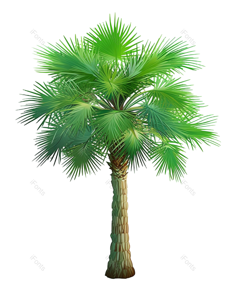 元素图片,夏天元素,树叶PNG,椰子树免抠素材
